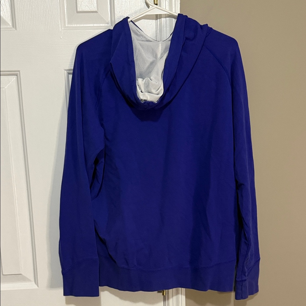 🏷️ Nike Dri-FIT Blue Pullover Hoodie Men’s Large - Picture 10 of 15